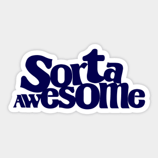 Vintage Sorta Awesome Logo Sticker